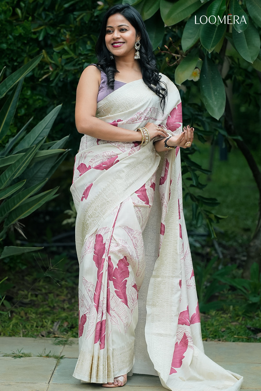 Beige Soft Silk Saree