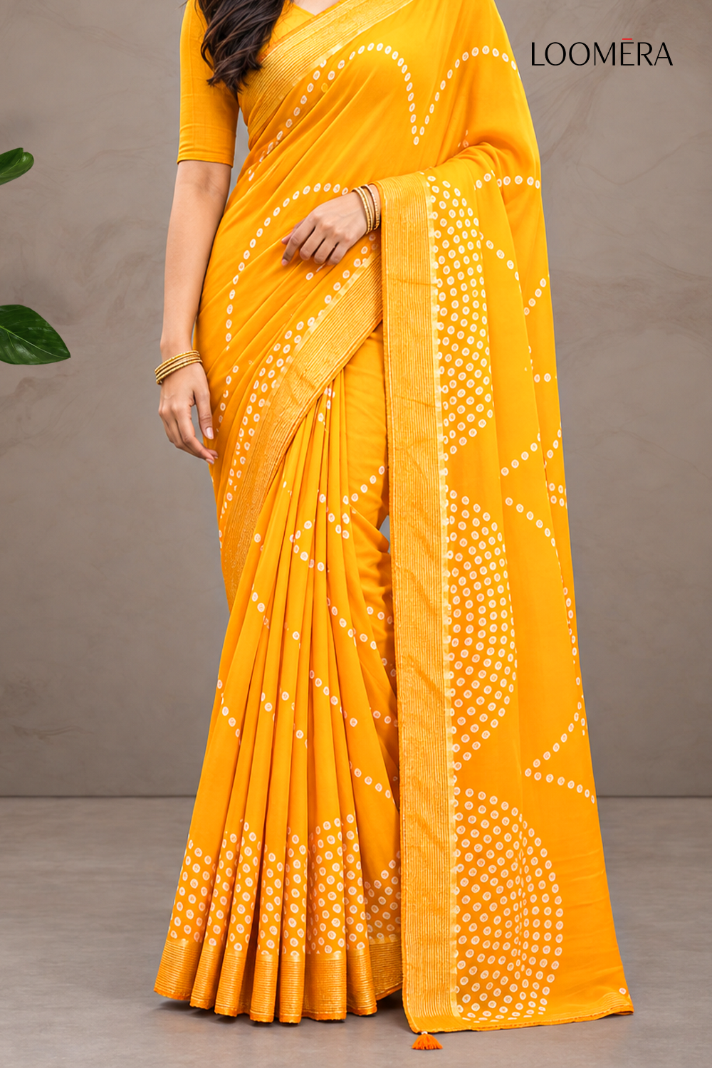 Orange Saree Orange
