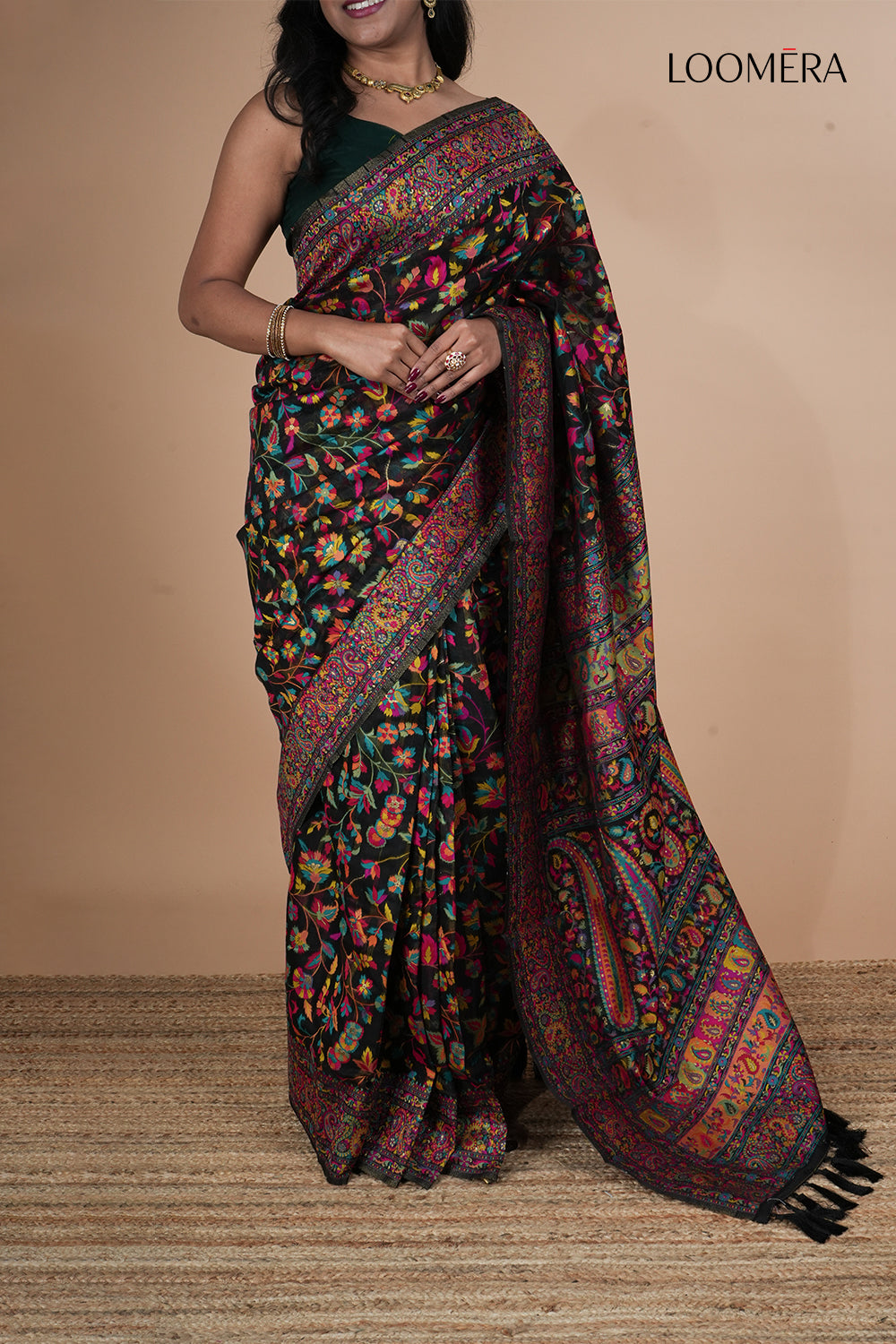 Kani Silk Saree with Pashmina Work