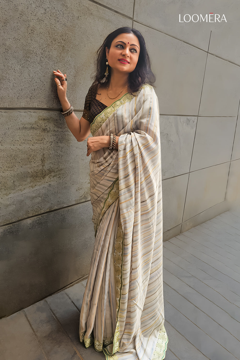 Multicolour Jute Cotton Embroideried Saree