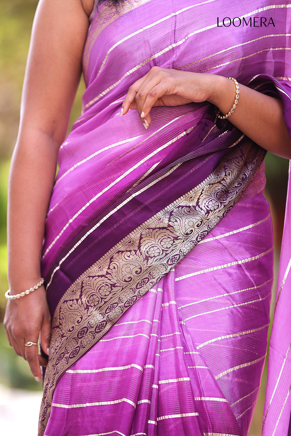 Purple Amber Saree