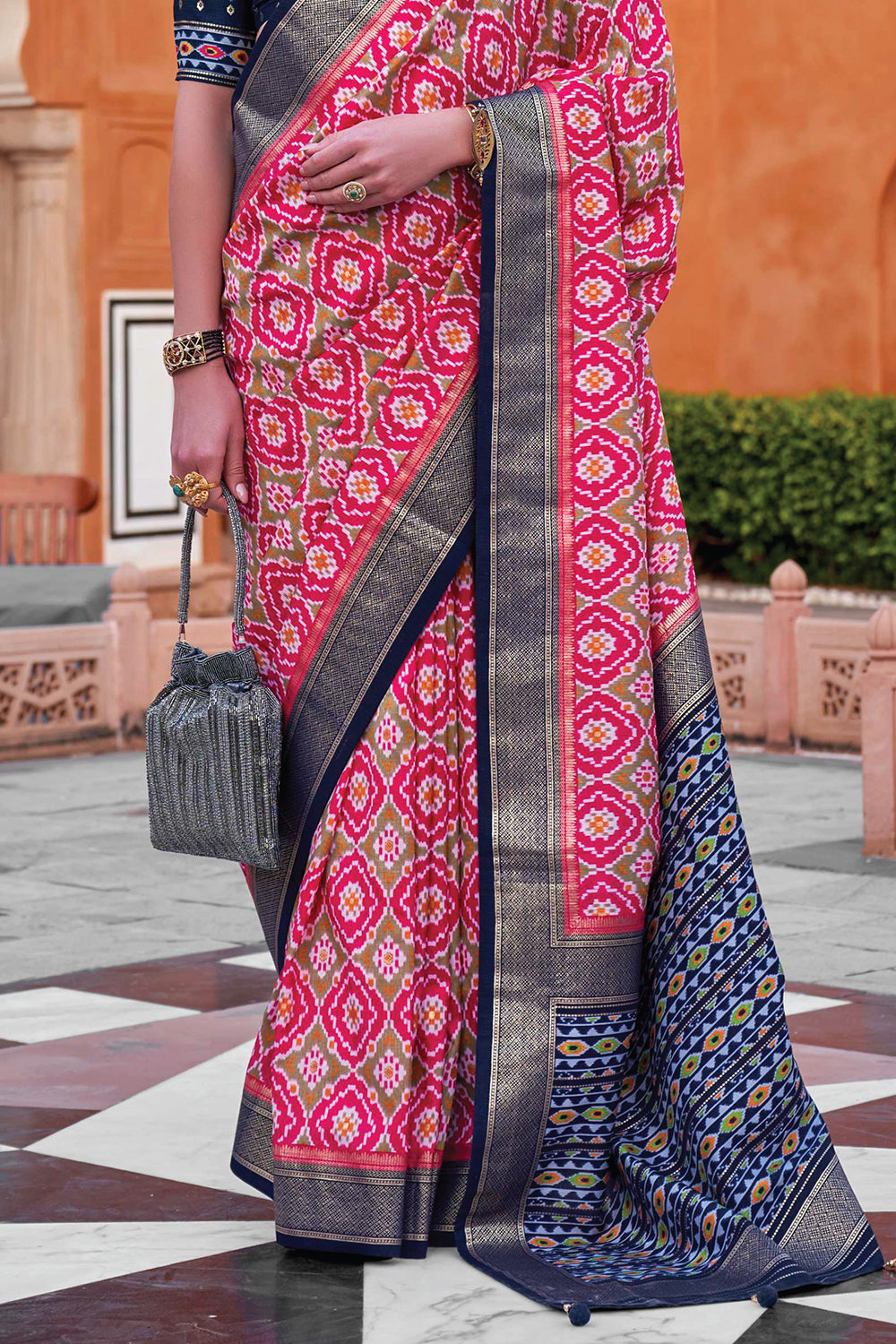 Viscose Silk Saree with Zari Border