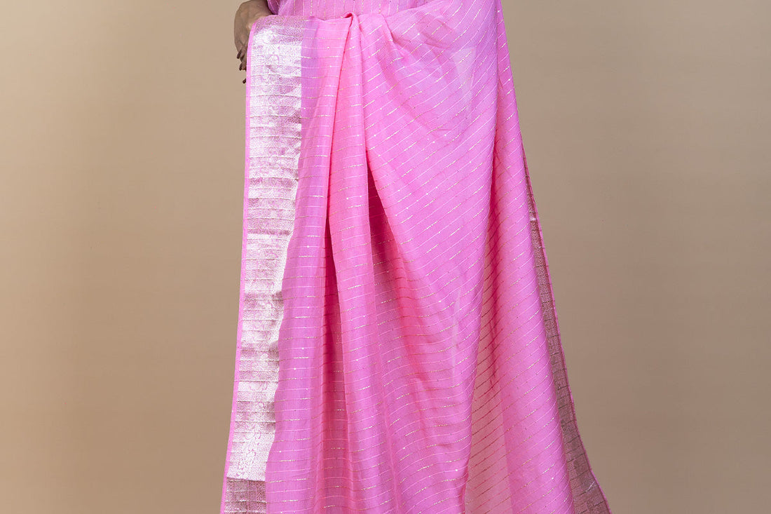 Linen saree