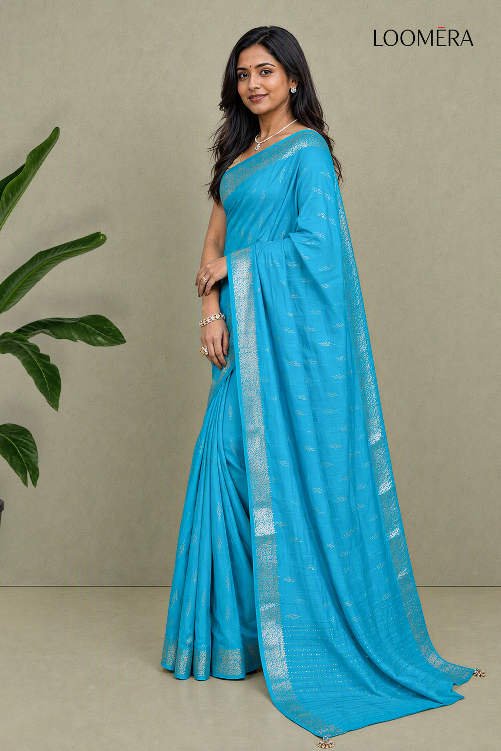 silver-border-semi-silk-saree-blue