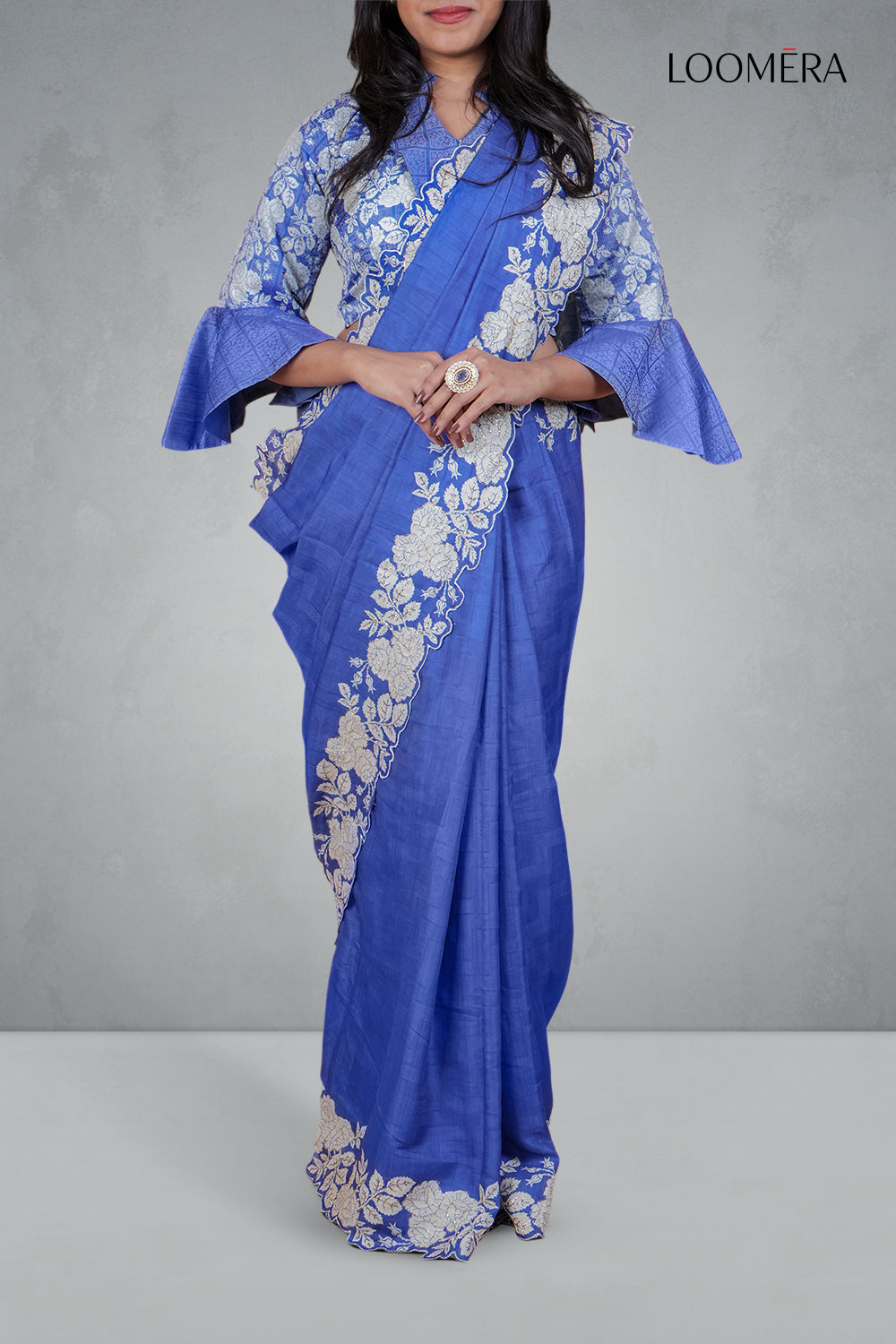 Blue Saree with Blouse