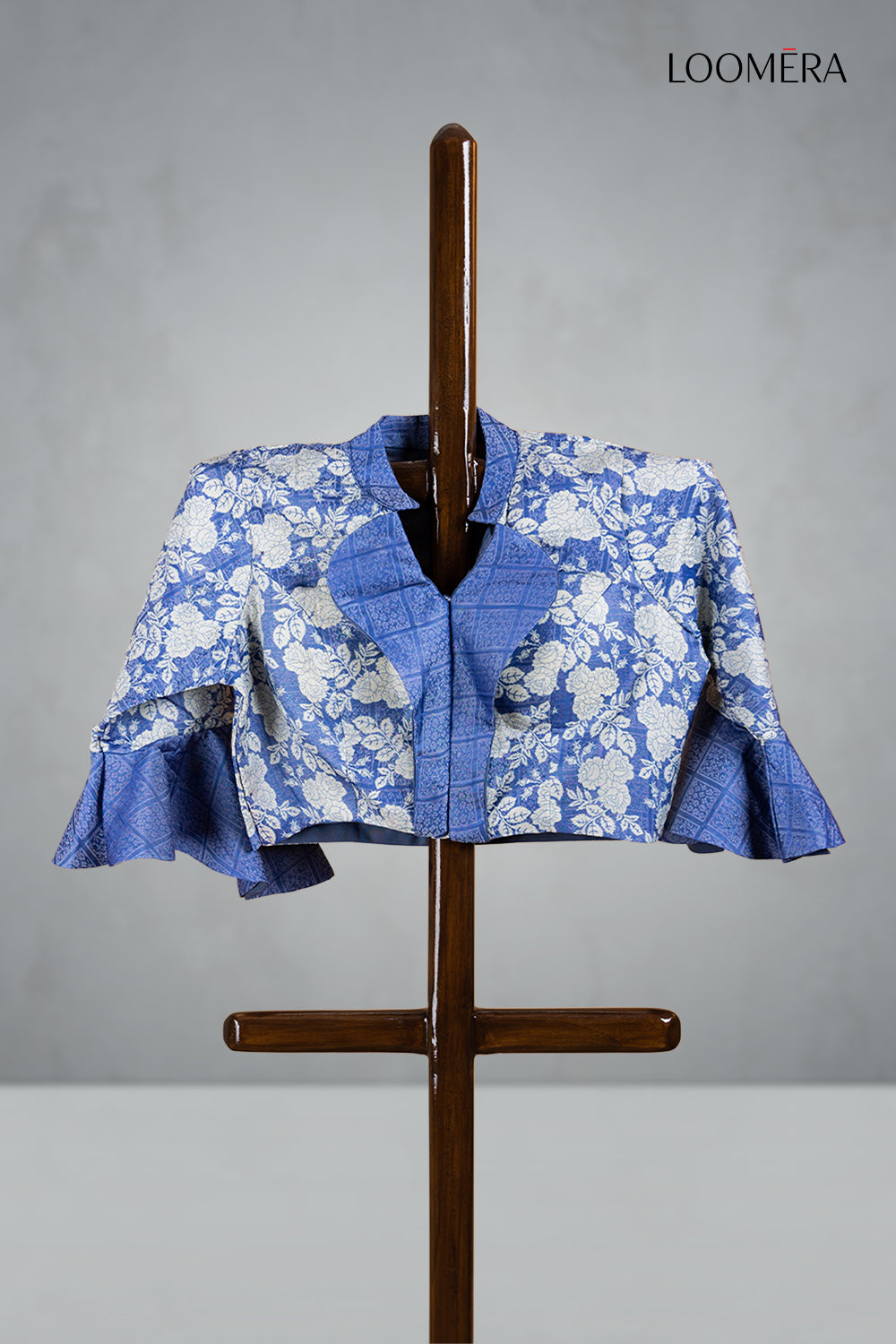 Blue Saree with Readymade Blouse