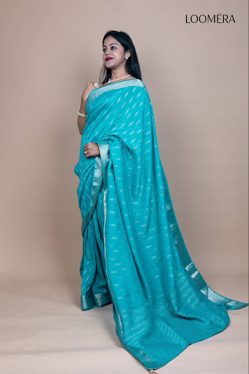 Blue Semi Silk Saree