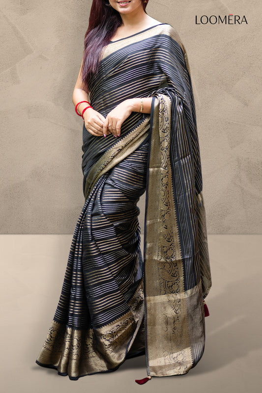 Dola Silk Saree Black 