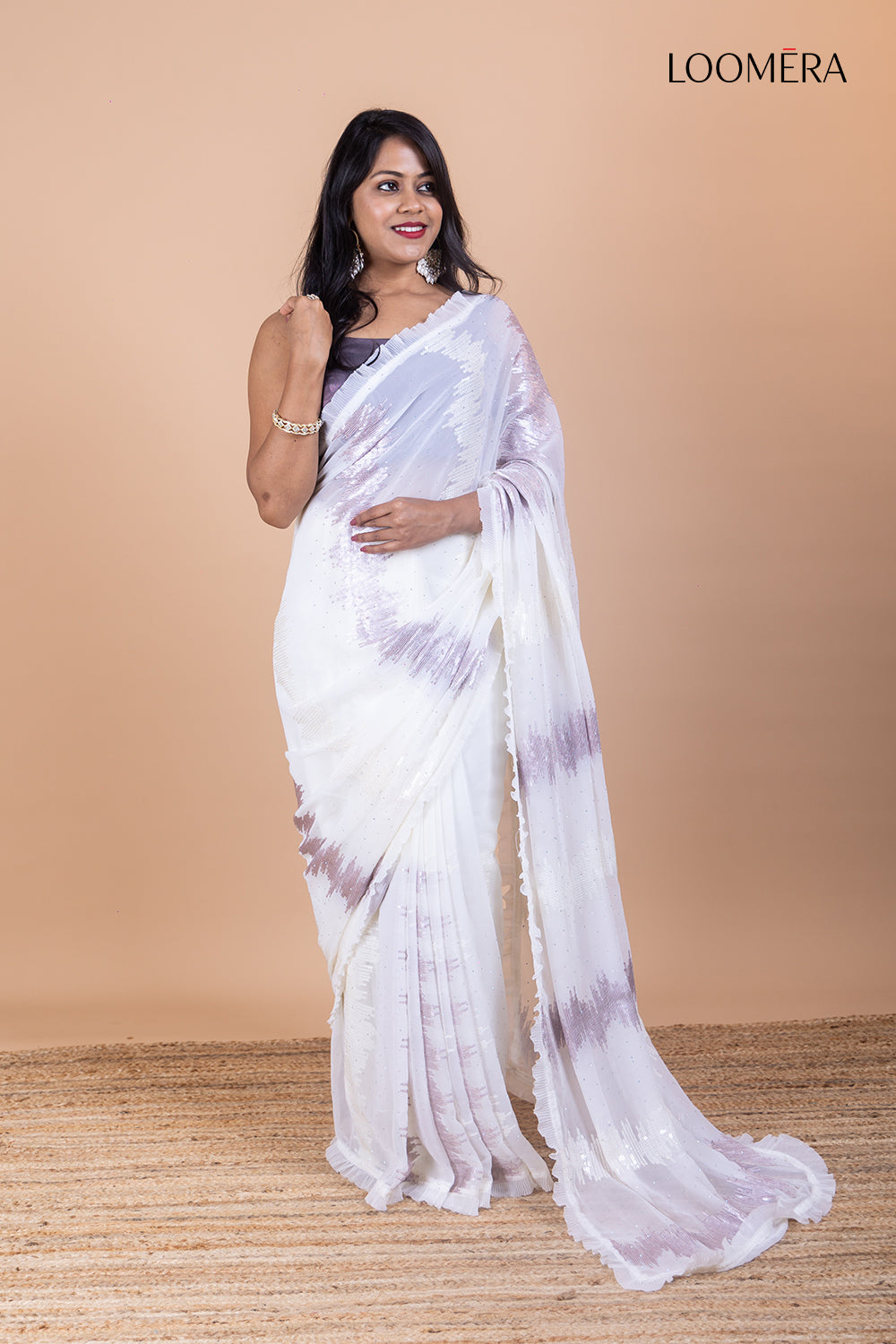 Georgette Saree with Sequin Work