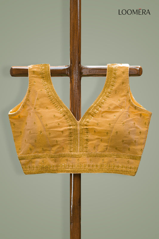 Golden Yellow Readymade Blouse