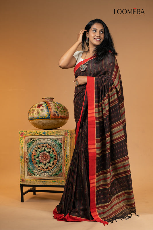 Handloom Bengal Cotton Saree