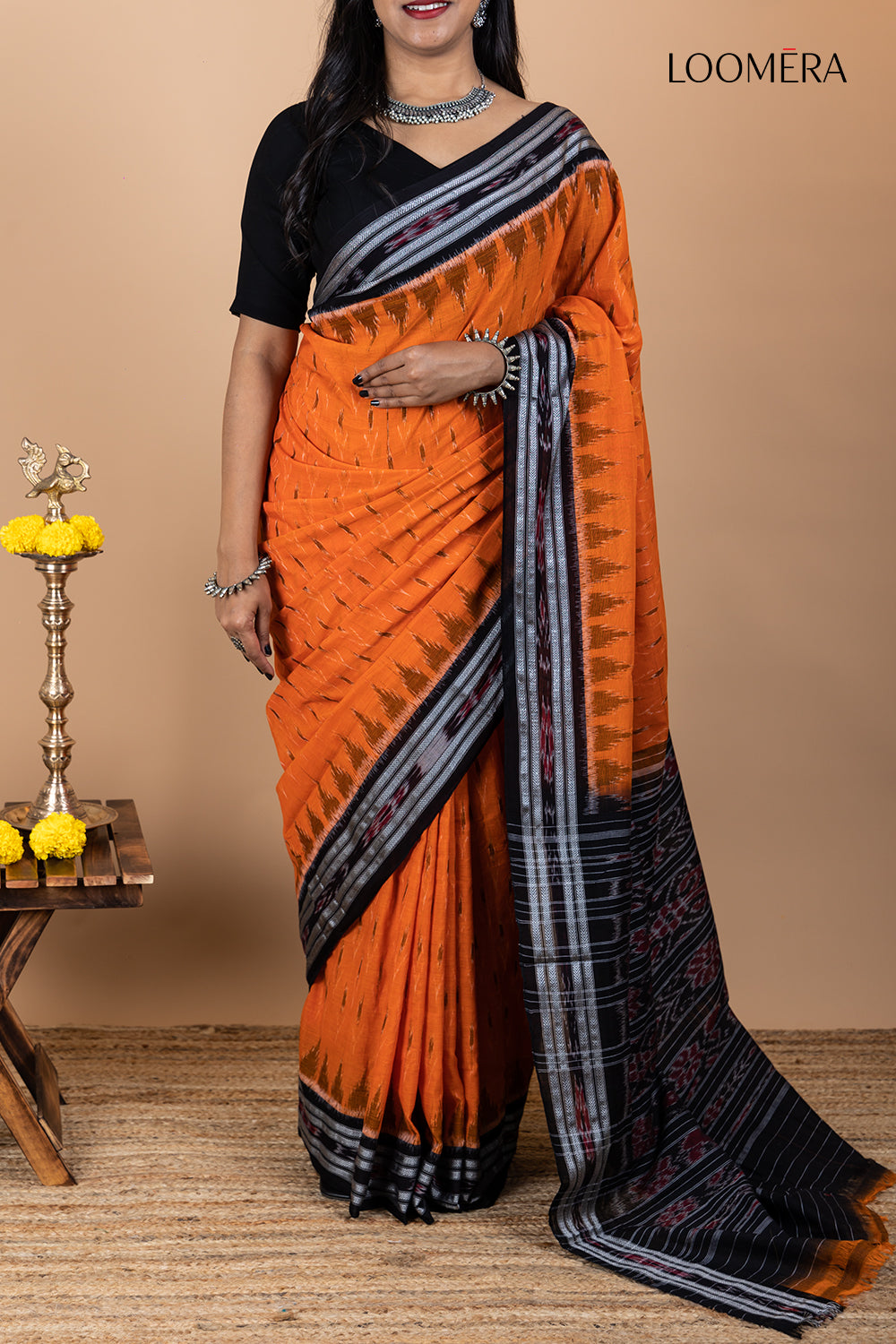 Handloom Ikat Cotton Saree