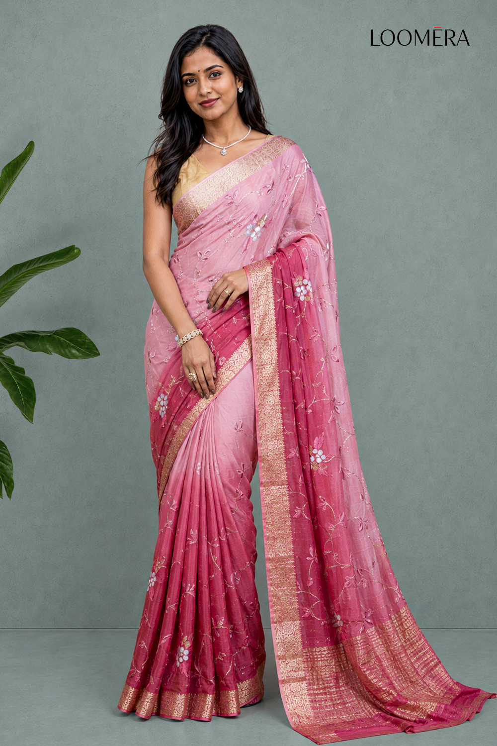 Ombre Color Saree