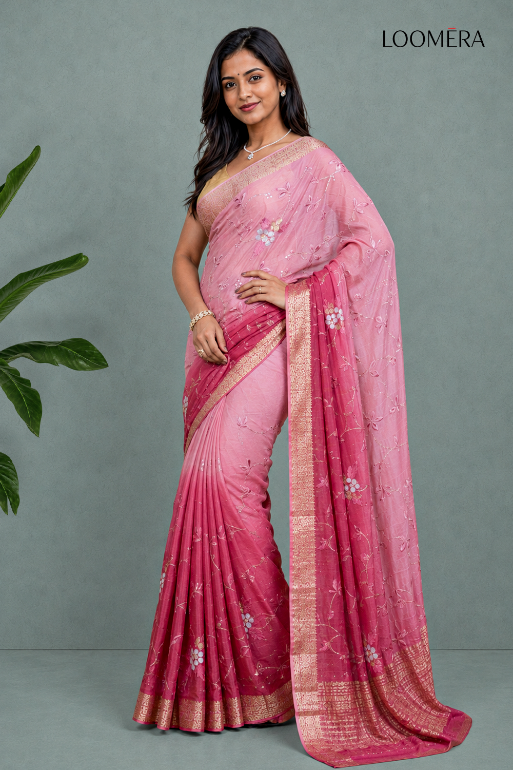 Ombre Party Saree