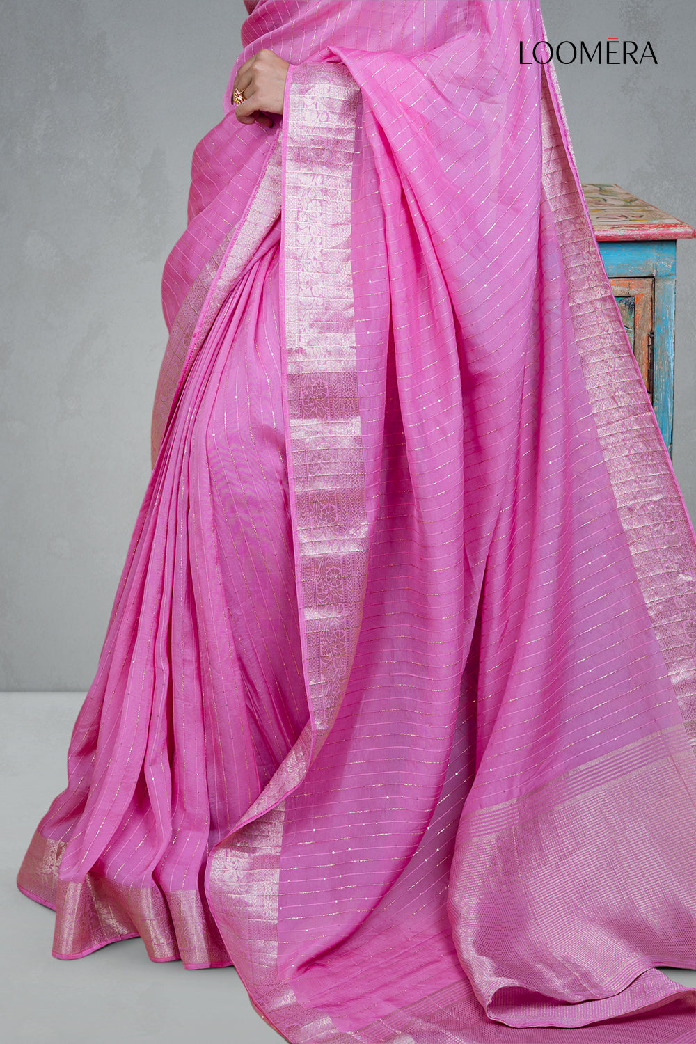 Rose Pink Saree