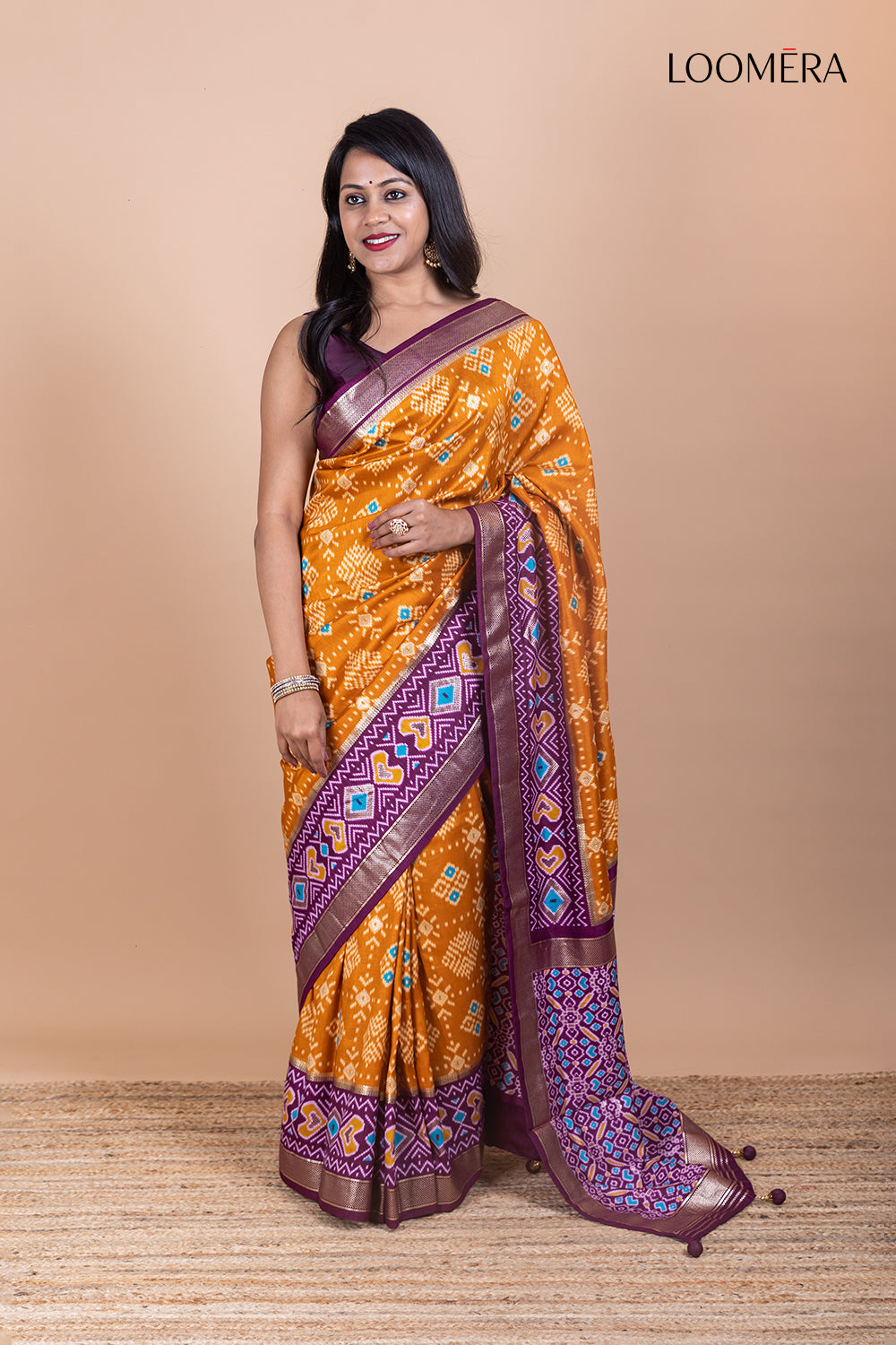 Viscose Silk Patola Print Saree